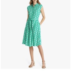 Green Patterned Women's Dress